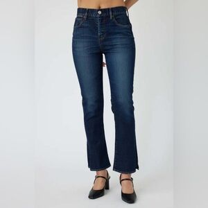 Moussy Vintage Glendora Flare Slit Ankle Luxury a Japanese Denim Jeans 25